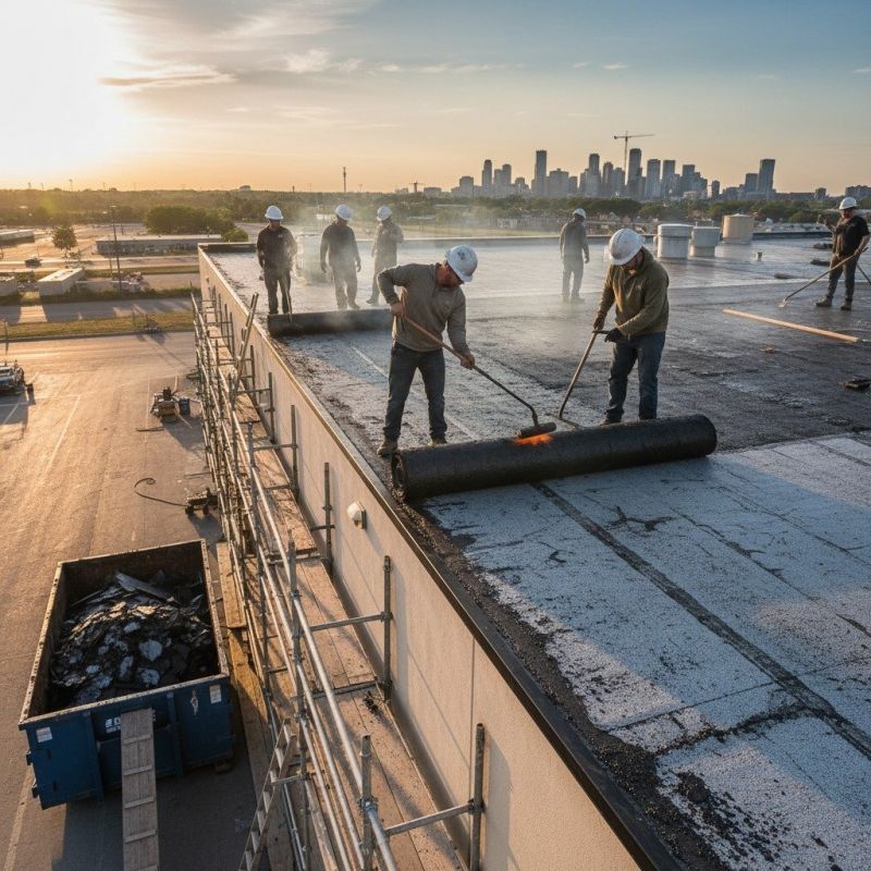 Tar And Gravel Roof Service detail
